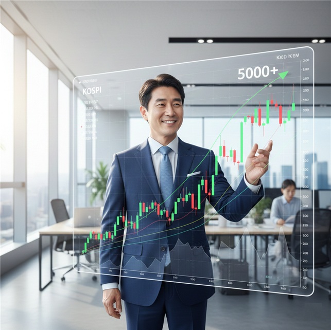 “5000선 돌파한 코스피, 지금 사도 될까?” 초보자도 이해하는 증시 상승 이유 분석